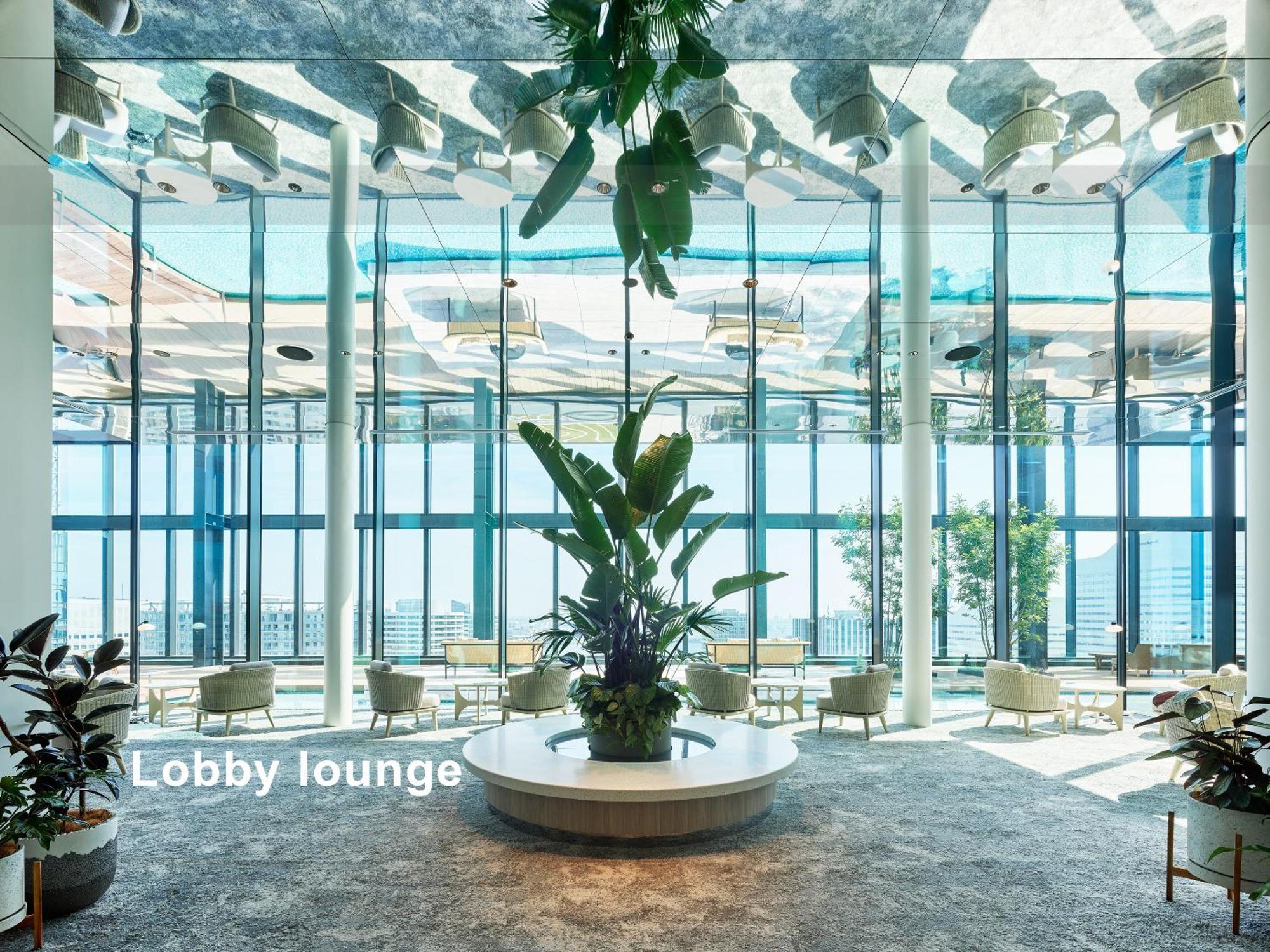 Mitsui Garden Hotel Yokohama Minatomirai Premier Bagian luar foto Lobby Lounge